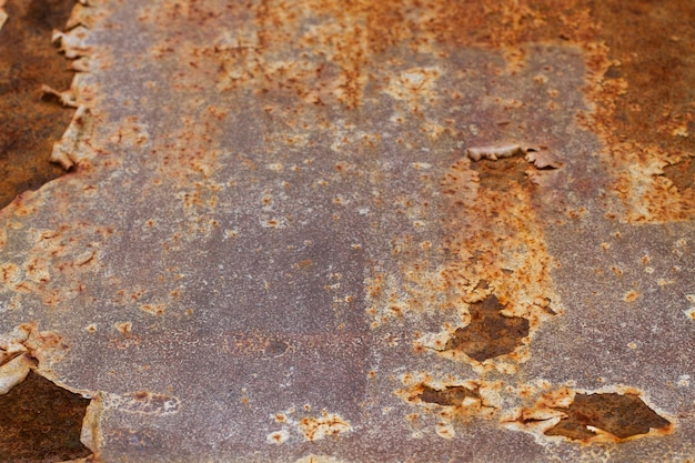 사진 클로즈업 보기에서 녹슨 금속 표면