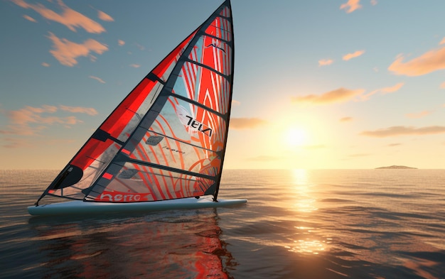 Фото a sail with the word lg on it