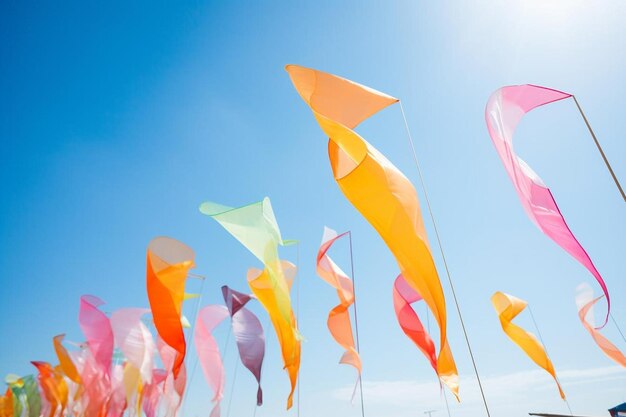 写真 a_series_of_colorful_windsocks_blowing_in_the_170_block_1_0jpg