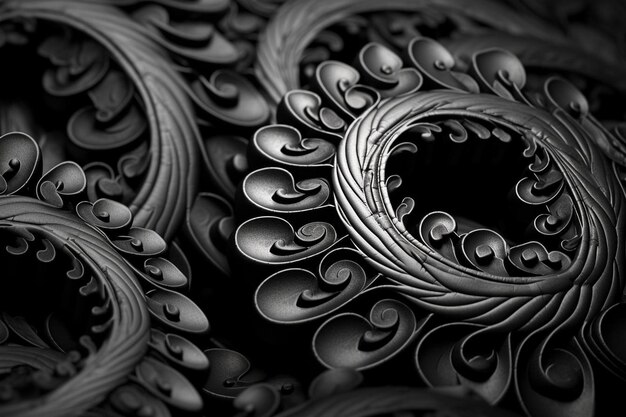 Фото a_series_of_interconnected_black_spirals288_block_1_0jpg