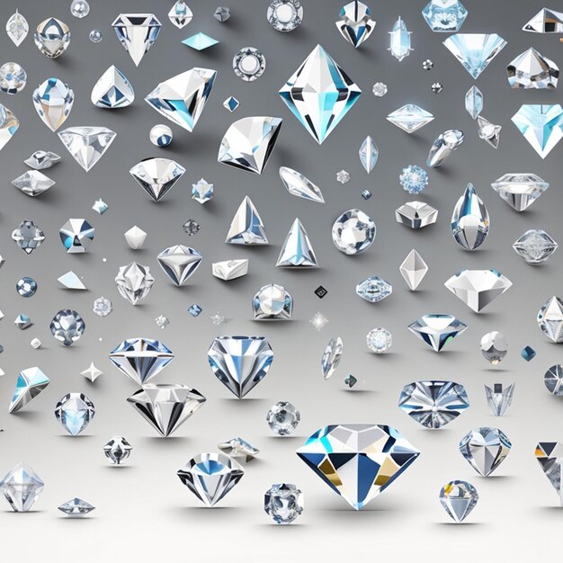 사진 인공지능이 생성한 다이아몬드 디자인 세트