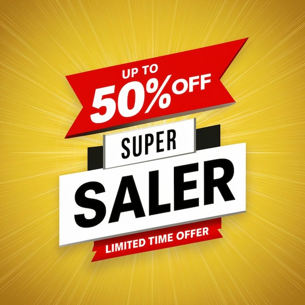 사진 a sign that says super sale is displayed