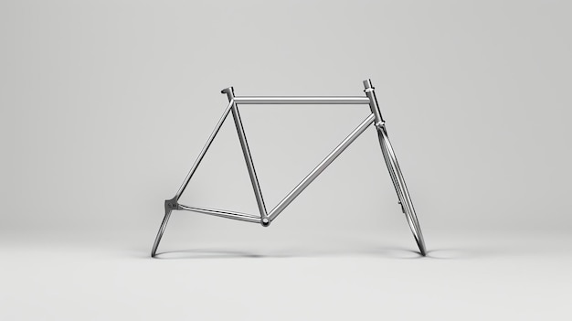 写真 高品質の素材で作られ滑らかで快適な乗り方を可能にするように設計されたスムーズでスタイリッシュな自転車のフレーム