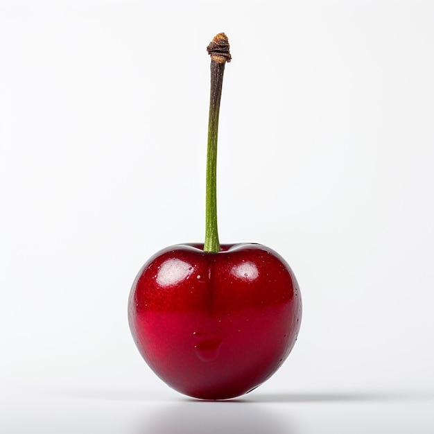 Фото Кусочек жизни в центре внимания половинка вишни