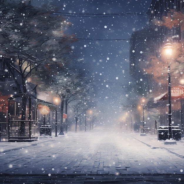 A_Snowing_Background