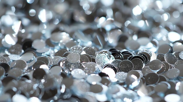 사진 a stunningly beautiful image of a pile of silver coins