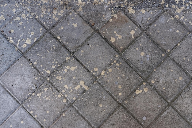 写真 ペイントの汚れが付いたタイル張りの床 セメント テクスチャのベクトルの背景