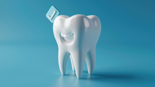 Фото Зуб с зубной щеткой, выступающей из рта, может быть использован для концепций гигиены зубов