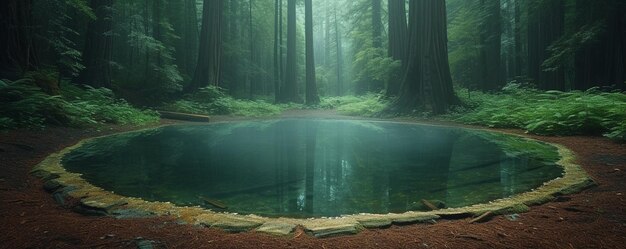 写真 高い 壁紙 に 囲まれ た 静かな 池