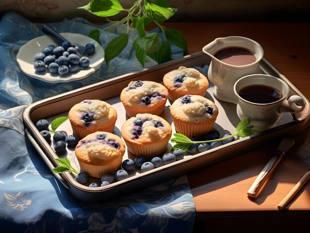 a_tray_of_blueberry_cupcakes_with_tea