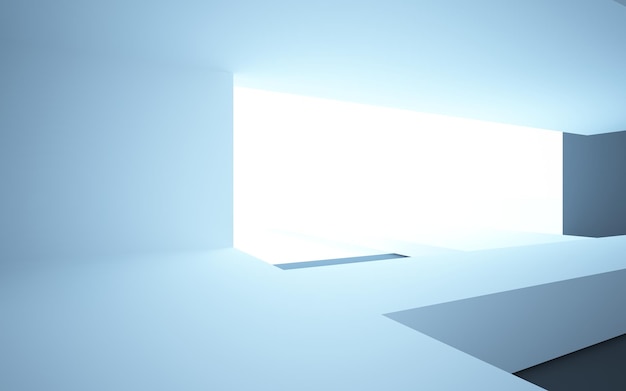 사진 밝은 빛이 벽을 비추고 있는 하얀 방.