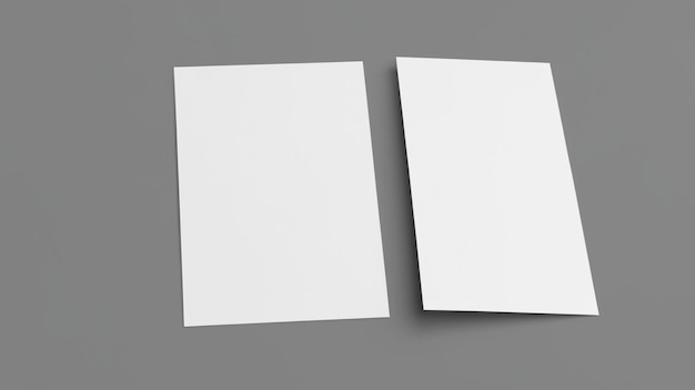 写真 灰色の表面に白い紙が置かれています。