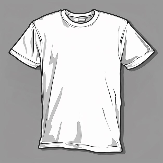 Фото Белая футболка с белой футболкой, на которой написано футболка