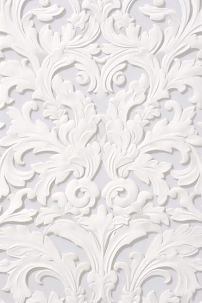 写真 白い壁紙のデザインを示すデザインを持つ白い壁紙