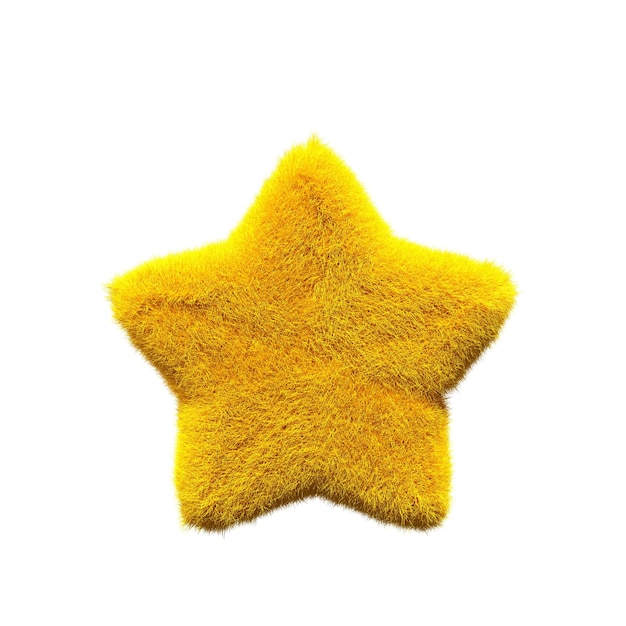 사진 흰색 배경과 흰색 배경이 있는 노란색 별입니다.