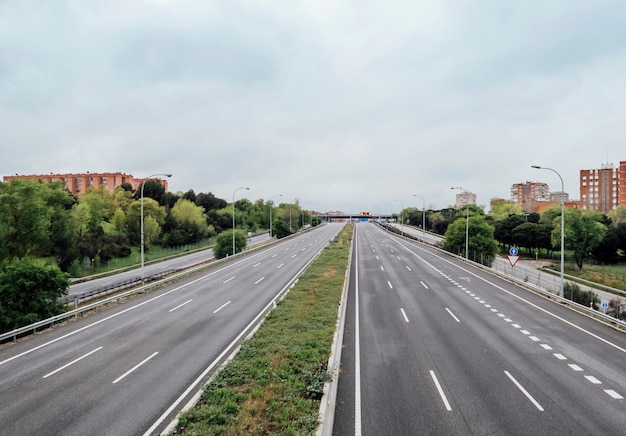 A3 highway without traffic