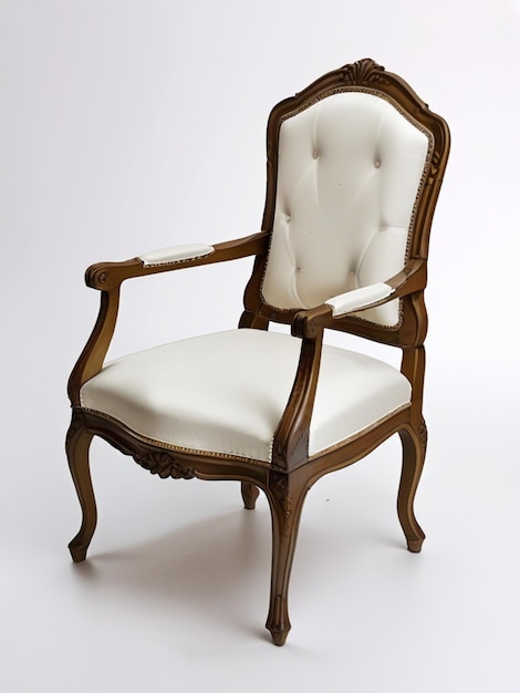 A3d-beeld van een moderne stoel in het midden van een achtergrond