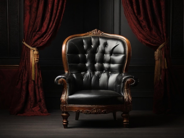 A3d image of a modern chair in the middle of a background