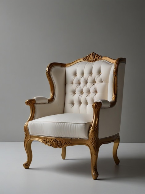 A3d image of a modern chair in the middle of a background