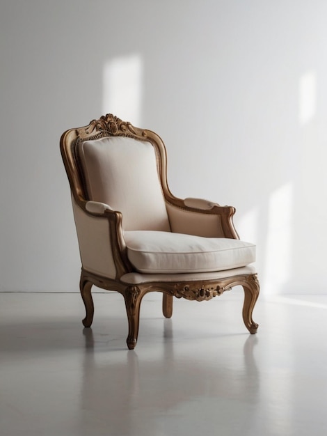 A3d image of a modern chair in the middle of a background