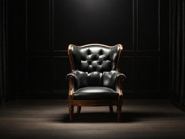 A3d image of a modern chair in the middle of a background