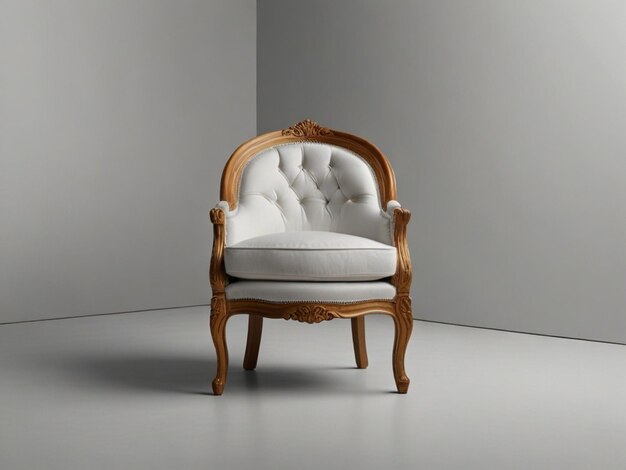 A3d image of a modern chair in the middle of a background