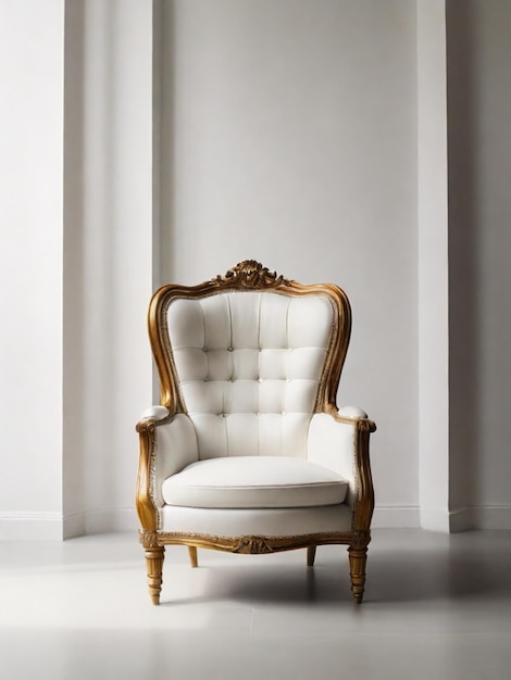 A3d image of a modern chair in the middle of a background