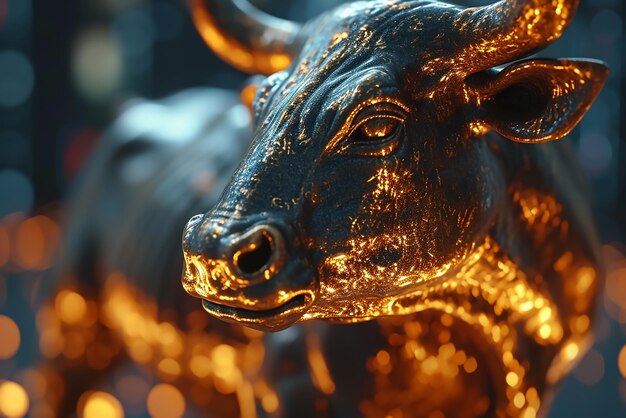 Aandelenmarkt Bull 3d-illustratie