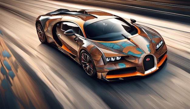 Aangepast Bugatti-conceptontwerp