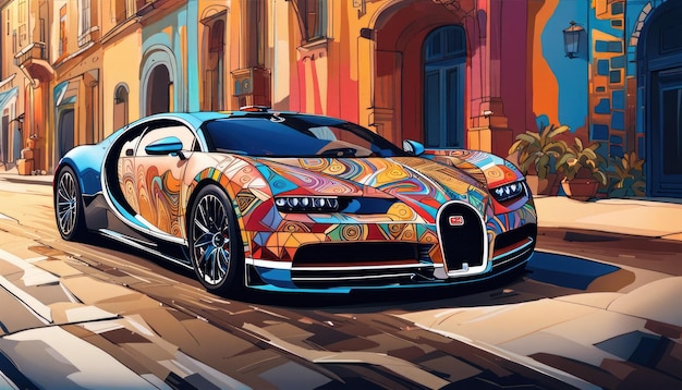 Aangepast Bugatti-conceptontwerp