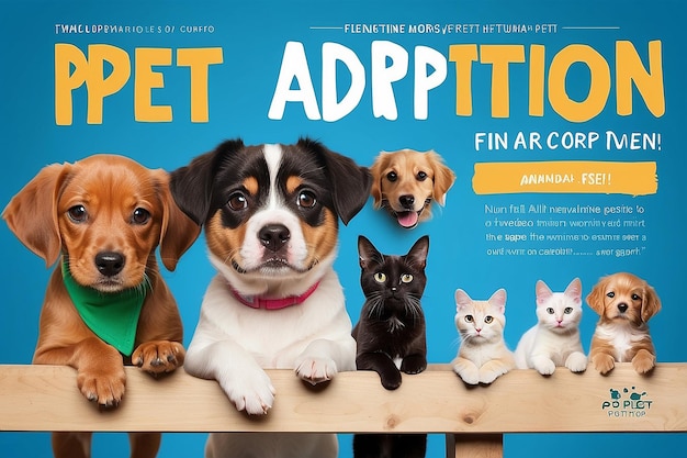 Foto aanmelding van een event voor de adoptie van een huisdier