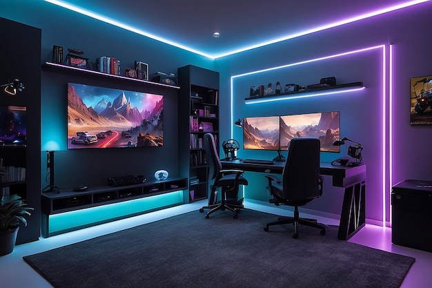 Aanpasbare RGB-verlichting Showcase Game Room Ambiance