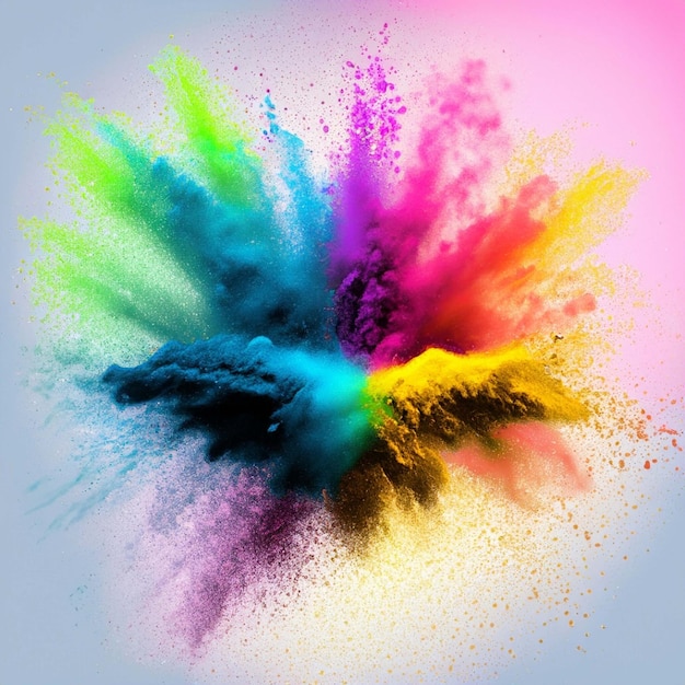 Aantrekkelijk behang kleurrijke splash verf mooie vloeibare textuur heldere levendige kleuren