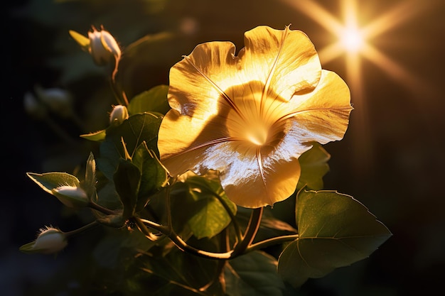 Aantrekkelijk en fascinerend beeld van bloem gegenereerd door AI