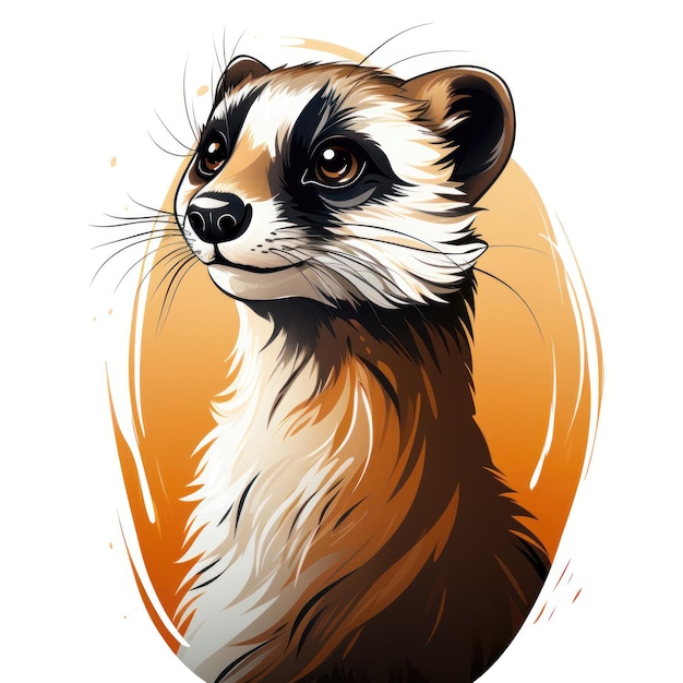 Aantrekkelijk Meerkat-logo-ontwerp AI gegenereerd