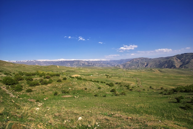 Aard van de bergen van de Kaukasus in Armenië