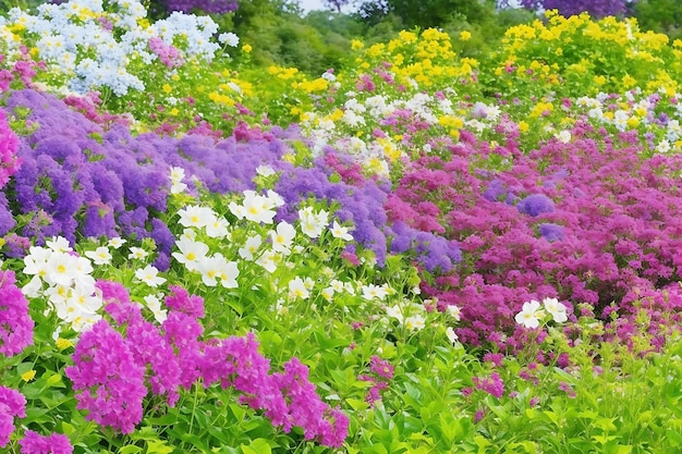 Aard van de bloem in de tuin met als voorblad natuurlijk flora-achtergrondbehang