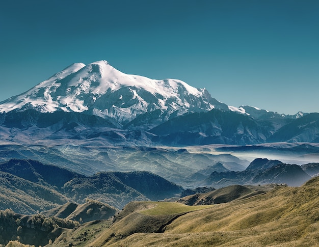 Aard van rusland noord-kaukasus mount elbrus