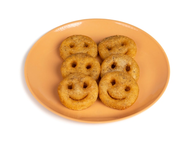 Aardappel kruidige smiles frietjes snack