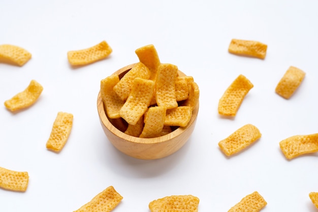 Aardappelchips, Snack gecoat in karamel