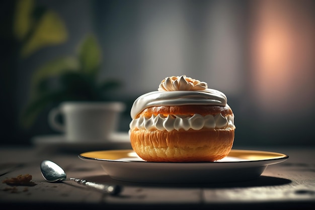 Aardappeldoughnut kentang donut is een traditioneel Aziatisch dessert Generatieve AI