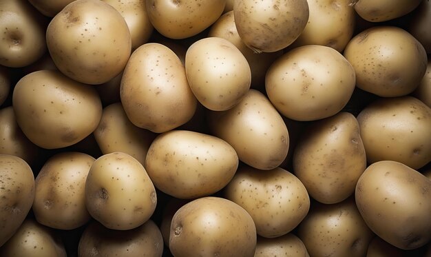 Aardappelen op een donkere achtergrond Generatieve AI