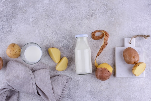 Aardappelmelk niet-zuivel gezonde veganistische drank