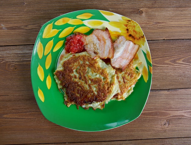 Aardappelpannenkoek Raggmunk - Zweedse keuken.