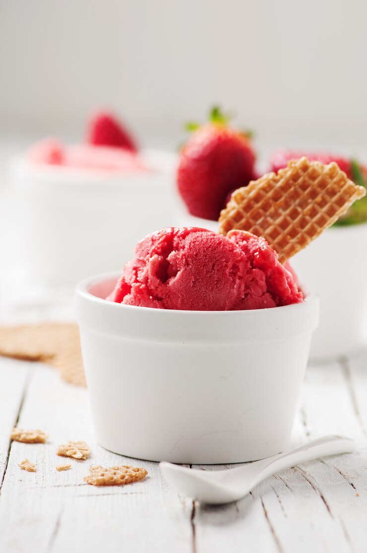 Aardbeienijs