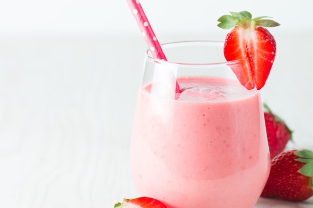 Aardbeiensmoothie.