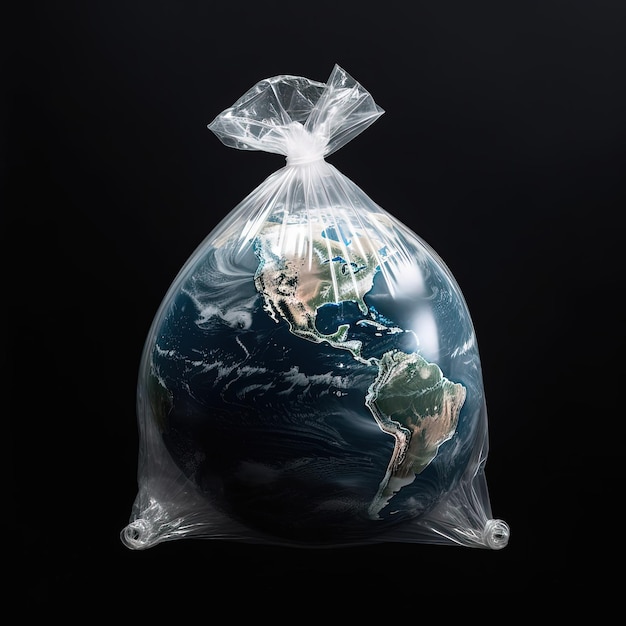 Aarde in plastic