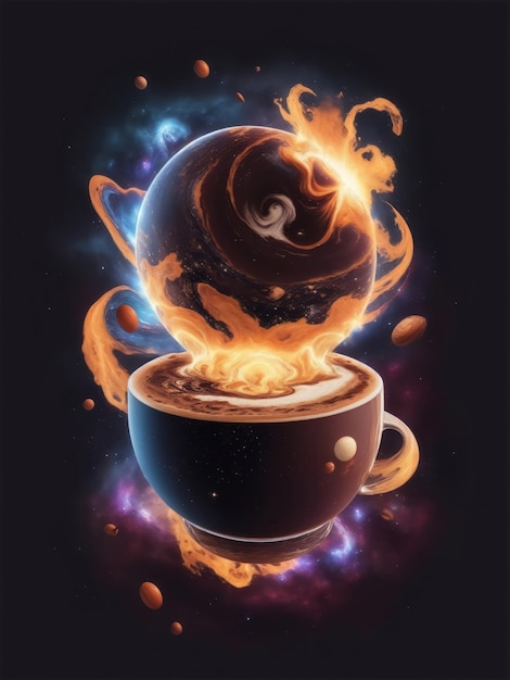 Foto aarde koffie galaxy aroma cup bonen internationale koffie dag