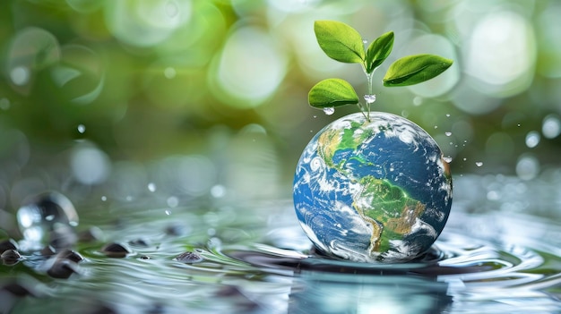 Aarde op het water Wereldwaterdag
