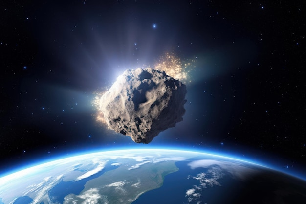 Aarde ruimte asteroïde Genereer Ai